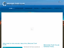 Tablet Screenshot of broometurfclub.com.au
